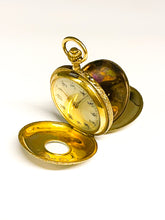 Lade das Bild in den Galerie-Viewer, Antik Vintage Savonette Taschenuhr | Monopol | Gold Uhr | Ø 30,3mm | 14 Karat 585K