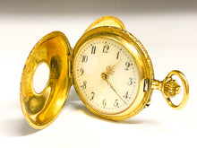 Lade das Bild in den Galerie-Viewer, Antik Vintage Savonette Taschenuhr | Monopol | Gold Uhr | Ø 30,3mm | 14 Karat 585K