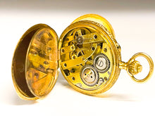Lade das Bild in den Galerie-Viewer, Antik Vintage Savonette Taschenuhr | Monopol | Gold Uhr | Ø 30,3mm | 14 Karat 585K