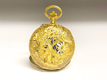 Lade das Bild in den Galerie-Viewer, Antik Vintage Savonette Taschenuhr | Monopol | Gold Uhr | Ø 30,3mm | 14 Karat 585K