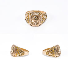 Lade das Bild in den Galerie-Viewer, College Ring I Siegelring I Herren I Herrenring Goldring Rosegold/ Gold Herren Ring 10 Karat 417K Vintage Siegelring 1947 - USA - US AIR FORCE