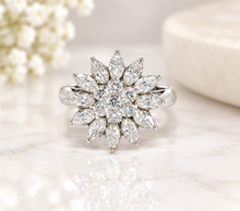 Lade das Bild in den Galerie-Viewer, Sterne Blumen Ring I *Star* I Silberschmuck I DQCZ Steine I 925er Silber