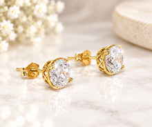 Lade das Bild in den Galerie-Viewer, Ohrstecker/ Ohrringe I Schmuck I Gold I DQCZ Steine I 14 Karat 585K