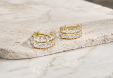 Lade das Bild in den Galerie-Viewer, Gold I Goldschmuck I Ohrringe I DQCZ Steine I 14 Karat 585K