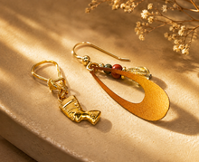 Lade das Bild in den Galerie-Viewer, Nofretete + I Gold Ohrringe I Damen Goldschmuck I 14 + 18 Karat 585K + 750K
