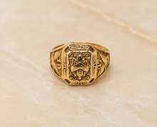 Lade das Bild in den Galerie-Viewer, College Ring I Siegelring I Herren I Herrenring Goldring Rosegold/ Gold Herren Ring 10 Karat 417K Vintage Siegelring 1947 - USA - US AIR FORCE