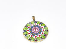 Lade das Bild in den Galerie-Viewer, Millefiori Murrina Murano Glas | Silberschmuck | Silber Schmuck Anhänger | vergoldet | 925er