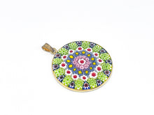 Lade das Bild in den Galerie-Viewer, Millefiori Murrina Murano Glas | Silberschmuck | Silber Schmuck Anhänger | vergoldet | 925er