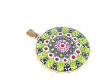 Lade das Bild in den Galerie-Viewer, Millefiori Murrina Murano Glas | Silberschmuck | Silber Schmuck Anhänger | vergoldet | 925er
