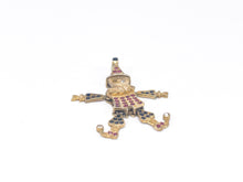 Lade das Bild in den Galerie-Viewer, Hampelmann Clown | Silber vergoldet | Silberschmuck Schmuck | Anhänger | 925er