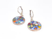 Lade das Bild in den Galerie-Viewer, Millefiori Murrina Murano Glas | Silber Silberschmuck Schmuck | Ohrringe | 925er