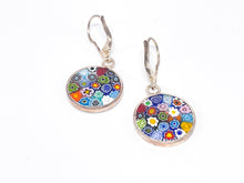 Lade das Bild in den Galerie-Viewer, Millefiori Murrina Murano Glas | Silber Silberschmuck Schmuck | Ohrringe | 925er