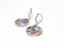 Lade das Bild in den Galerie-Viewer, Millefiori Murrina Murano Glas | Silber Silberschmuck Schmuck | Ohrringe | 925er