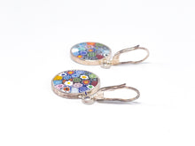 Lade das Bild in den Galerie-Viewer, Millefiori Murrina Murano Glas | Silber Silberschmuck Schmuck | Ohrringe | 925er