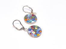Lade das Bild in den Galerie-Viewer, Millefiori Murrina Murano Glas | Silber Silberschmuck Schmuck | Ohrringe | 925er