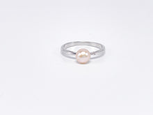 Lade das Bild in den Galerie-Viewer, Silber Perlen Ring (Beige-farbig) | Silberschmuck | Schmuck | Gr. 62,5 Ø 7,1mm | 925er