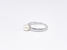 Lade das Bild in den Galerie-Viewer, Silber Perlen Ring (Weiß-farbig) | Silberschmuck | Schmuck | Gr. 63 Ø 7mm | 925er