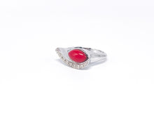 Lade das Bild in den Galerie-Viewer, Silber | Silberschmuck | Schmuck | roter Ring | Gr. 62 | 925er