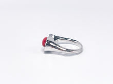 Lade das Bild in den Galerie-Viewer, Silber | Silberschmuck | Schmuck | roter Ring | Gr. 62 | 925er