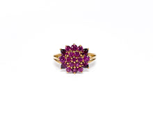 Lade das Bild in den Galerie-Viewer, Flowers Blumen Vintage Schmuck Ring Gold I 333K 8 Karat