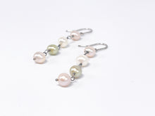 Lade das Bild in den Galerie-Viewer, Vintage Silber Silberschmuck Schmuck | Perlen Ohrringe | 925er