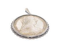 Lade das Bild in den Galerie-Viewer, MARIA THERESIA THALER 1780 SILBER MÜNZE + ANHÄNGER | Silberschmuck Schmuck | 835er + 833er