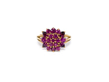 Lade das Bild in den Galerie-Viewer, Flowers Blumen Vintage Schmuck Ring Gold I 333K 8 Karat