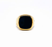 Lade das Bild in den Galerie-Viewer, Vintage Retro I *USED LOOK* I Onyx Siegelring I Herren Ring I Gold I 8 Karat 333K