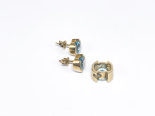 Lade das Bild in den Galerie-Viewer, Ohrringe/ Ohrstecker + AnhÀnger Schmuck Set I Gold I *Aquamarin Blautopas* I 8 Karat 333K