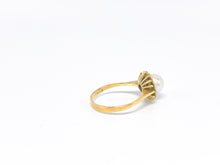 Lade das Bild in den Galerie-Viewer, Vintage Schmuck | Perlen Gold Ring | Goldschmuck | GR 54 18 Karat 750K