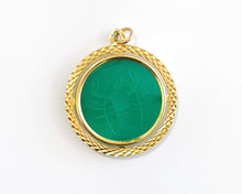 Lade das Bild in den Galerie-Viewer, Krebs Sternzeichen | Gold Anhänger | Münzform | 18 Karat 750K