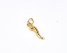 Lade das Bild in den Galerie-Viewer, Cornicello I Italian Horn Charm I Gold Anhänger I good luck I Glücksbringer I 14 Karat 585K