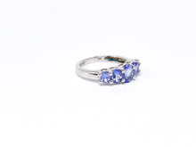 Lade das Bild in den Galerie-Viewer, Silber I Silberschmuck I lila Steine I Ring I 925er
