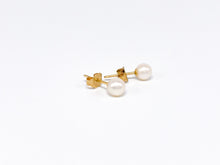 Lade das Bild in den Galerie-Viewer, Perlen I Gold Ohrringe Ohrstecker I Perlenschmuck I 14 Karat 585K