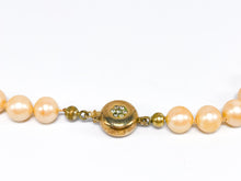 Lade das Bild in den Galerie-Viewer, Vintage 1990 Zuchtperlenkette Perlenkette Perlenschmuck Schmuck Goldschmuck Zuchtperlen Perlen Kette | Diamanten | Gold | 14 Karat 585K | Original-Rechnung 6648 DM