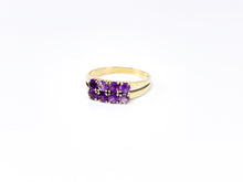 Lade das Bild in den Galerie-Viewer, Vintage Schmuck I Gold Ring I *lila Amethyst* I 14 Karat 585K