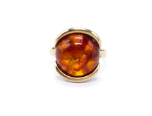 Lade das Bild in den Galerie-Viewer, Antik - Vintage Bernstein Gold Ring Schmuck Goldschmuck 8 Karat 333K Damen Schmuck