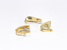 Lade das Bild in den Galerie-Viewer, Bicolor Schmuck-Set I Ohrringe Anhänger I Gold Weißgold I 14 Karat 585K I 0,24ct Diamanten I + Zertifikate
