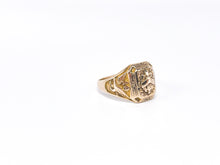 Lade das Bild in den Galerie-Viewer, College Ring I Siegelring I Herren I Herrenring Goldring Rosegold/ Gold Herren Ring 10 Karat 417K Vintage Siegelring 1947 - USA - US AIR FORCE