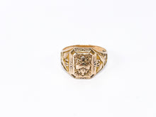 Lade das Bild in den Galerie-Viewer, College Ring I Siegelring I Herren I Herrenring Goldring Rosegold/ Gold Herren Ring 10 Karat 417K Vintage Siegelring 1947 - USA - US AIR FORCE