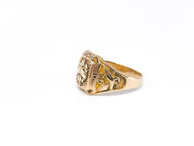 Lade das Bild in den Galerie-Viewer, College Ring I Siegelring I Herren I Herrenring Goldring Rosegold/ Gold Herren Ring 10 Karat 417K Vintage Siegelring 1947 - USA - US AIR FORCE