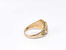 Lade das Bild in den Galerie-Viewer, College Ring I Siegelring I Herren I Herrenring Goldring Rosegold/ Gold Herren Ring 10 Karat 417K Vintage Siegelring 1947 - USA - US AIR FORCE