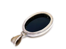 Lade das Bild in den Galerie-Viewer, Vintage Schmuck I Onyx schwarz I Silber Unisex Anhänger I 925er