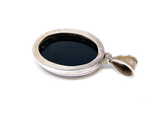 Lade das Bild in den Galerie-Viewer, Vintage Schmuck I Onyx schwarz I Silber Unisex Anhänger I 925er