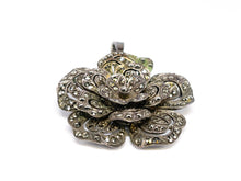 Lade das Bild in den Galerie-Viewer, Vintage Antik Schmuck I Flower Power - Blumen Stil I Silber I Anhänger Brosche I 835er