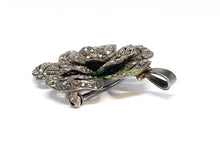 Lade das Bild in den Galerie-Viewer, Vintage Antik Schmuck I Flower Power - Blumen Stil I Silber I Anhänger Brosche I 835er