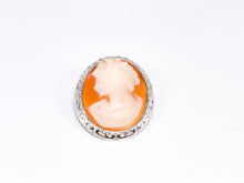 Lade das Bild in den Galerie-Viewer, Vintage Schmuck I Gemme Brosche I Silber I 925er