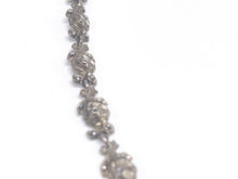Lade das Bild in den Galerie-Viewer, Vintage Antik Schmuck Set I Blätter Blumen Stil I Silber I Kette Collier Ohrringe I 935er