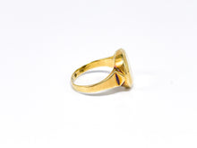 Lade das Bild in den Galerie-Viewer, Maximiliano Emperador | 1865 | Imperio Mexicano | Damen Siegelring | Gold Ring Münzring | 14 Karat 585K + 900er