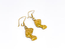 Lade das Bild in den Galerie-Viewer, Vintage Schmuck | Nofretete | Goldschmuck | Gold Ohrringe | 18 Karat 750K